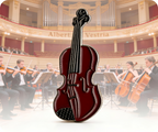 Violin Pin Badge