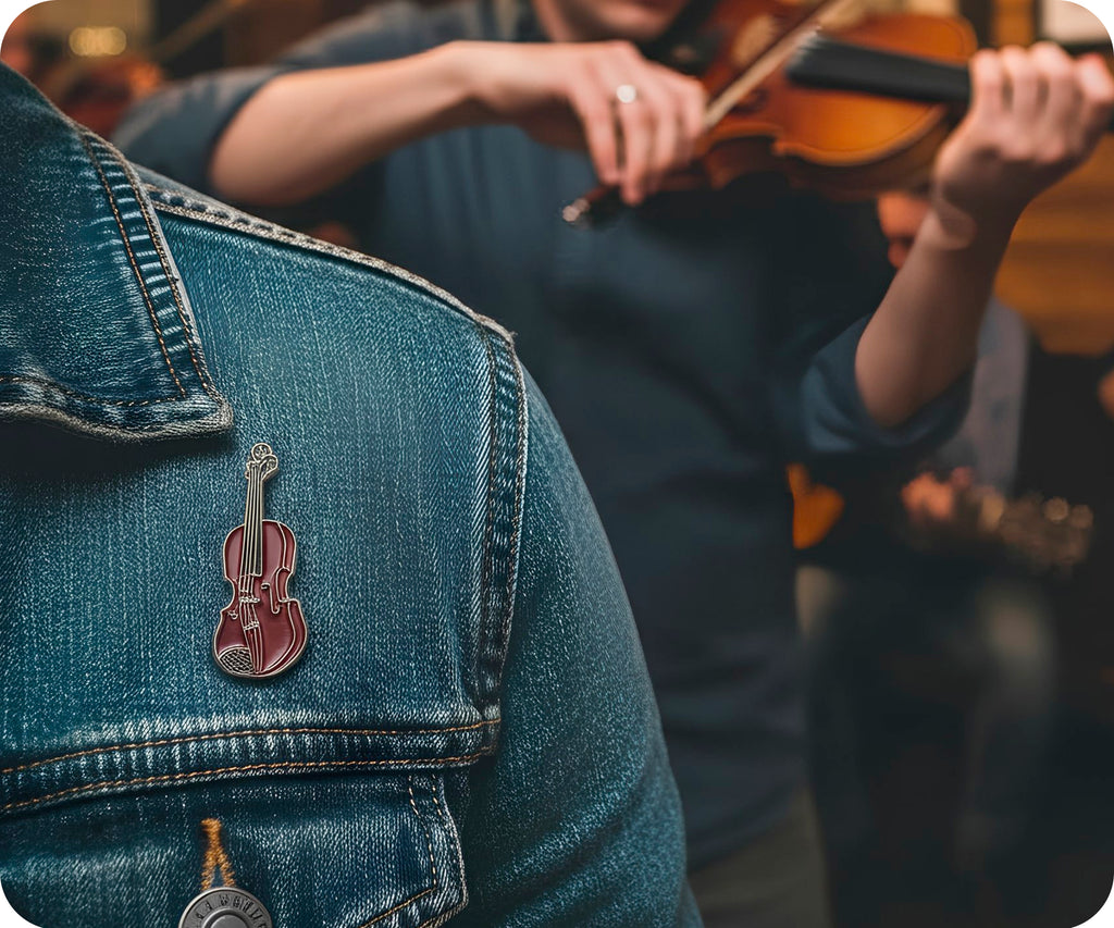 Violin Pin Badge