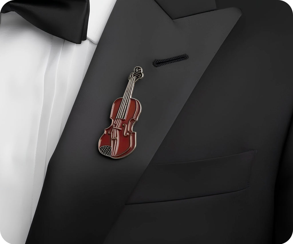 Violin Pin Badge