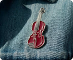 Violin Pin Badge