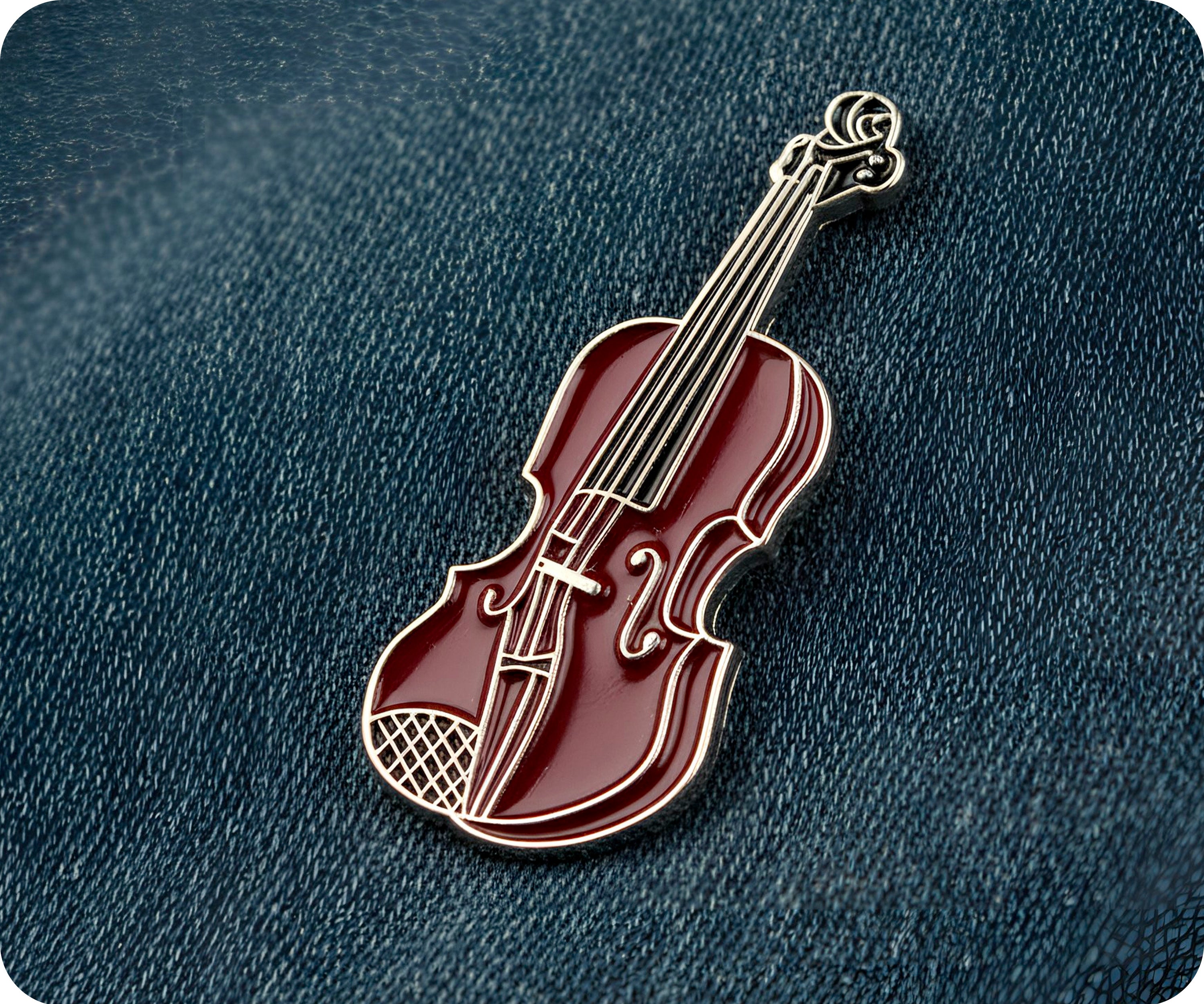 Violin Pin Badge