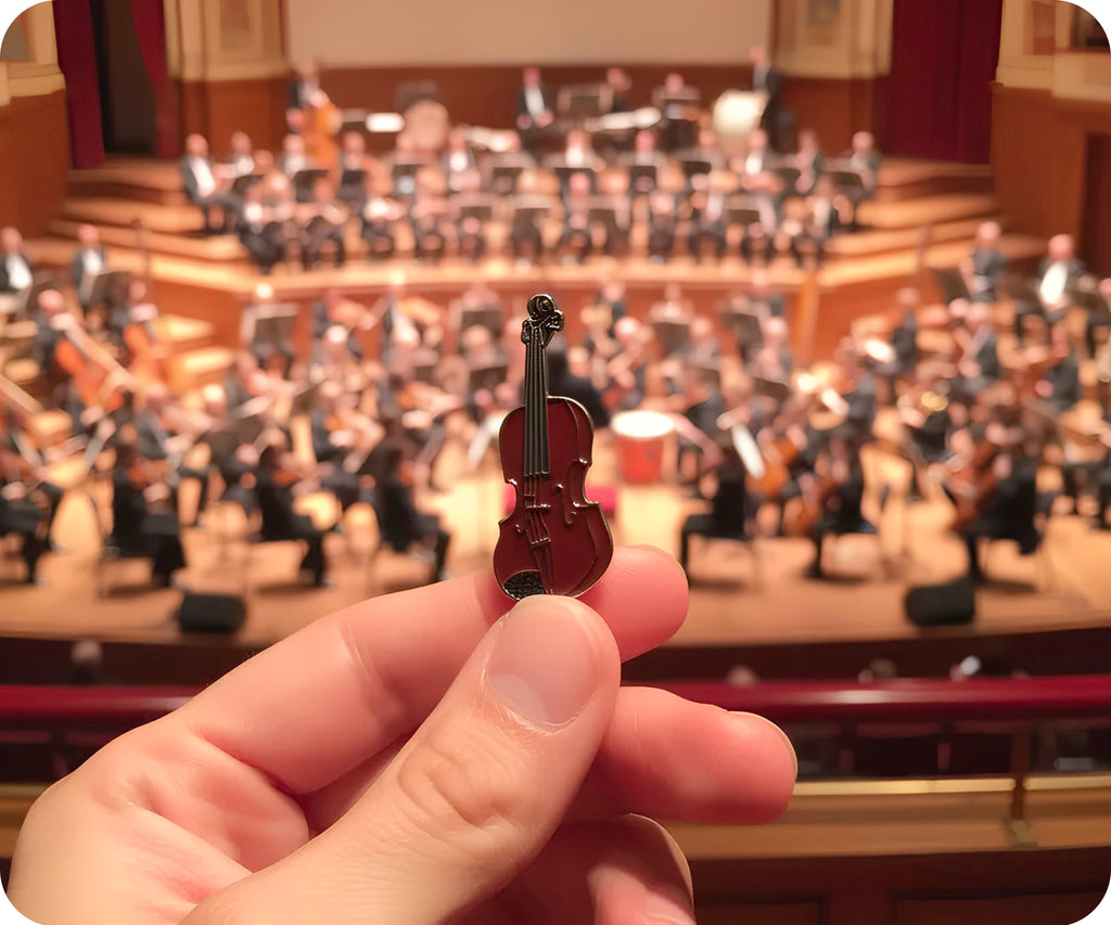 Violin Pin Badge