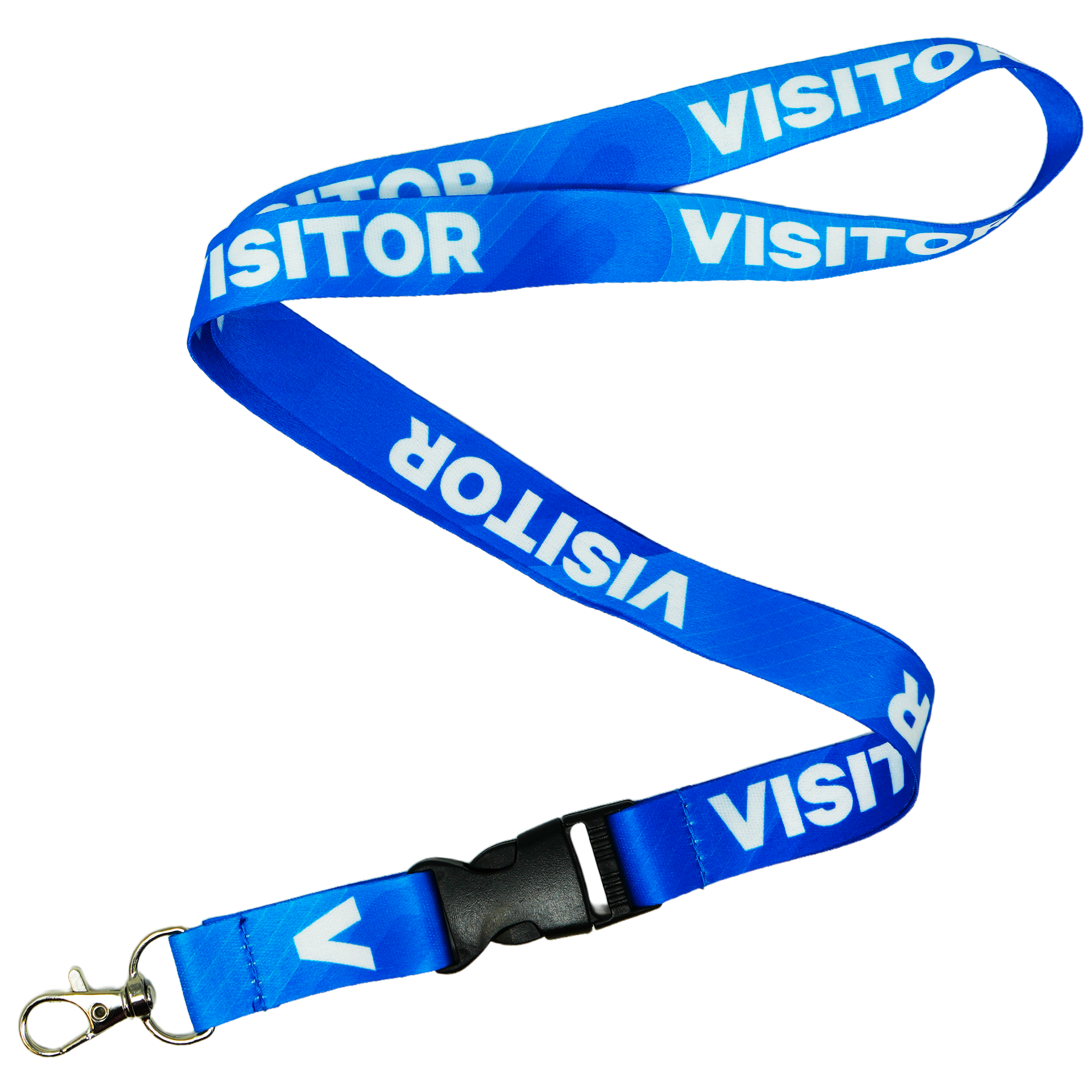 Visitor Lanyard Blue Business Site Pass Lanyard Main image