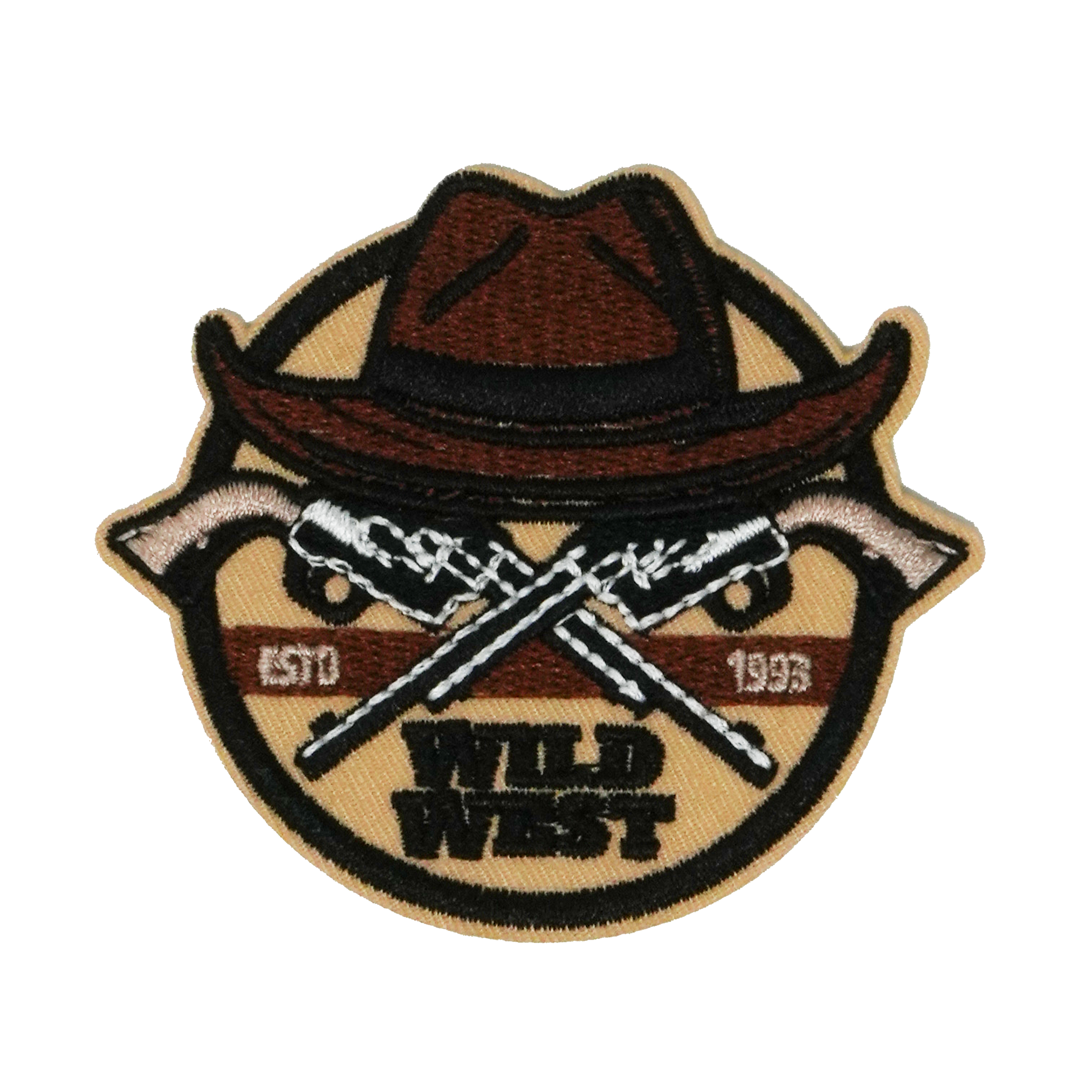 Wild West Pistols Patch Iron On (7 x 6cm)