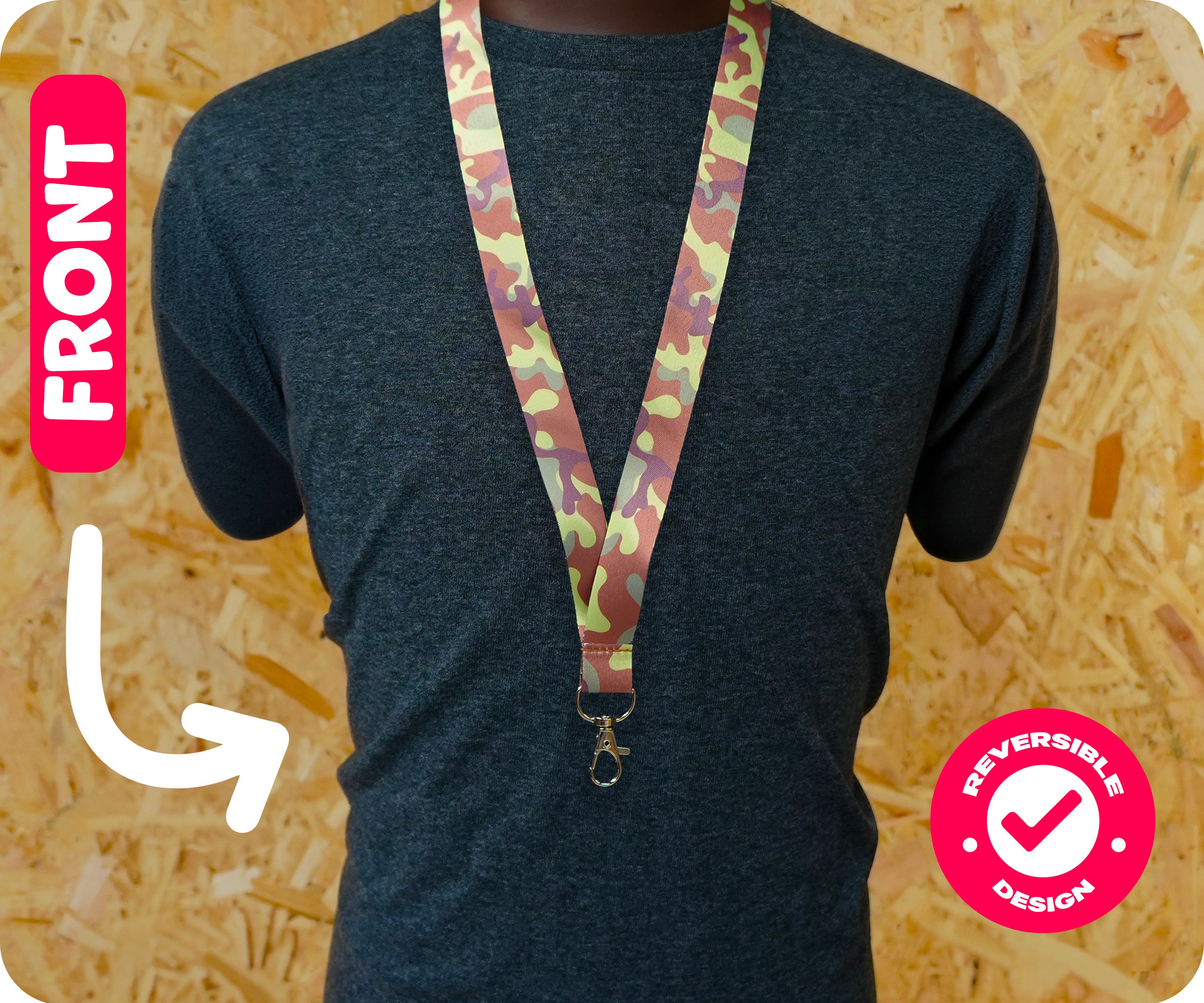 Woodland Camouflage Army Lanyard Secondary image