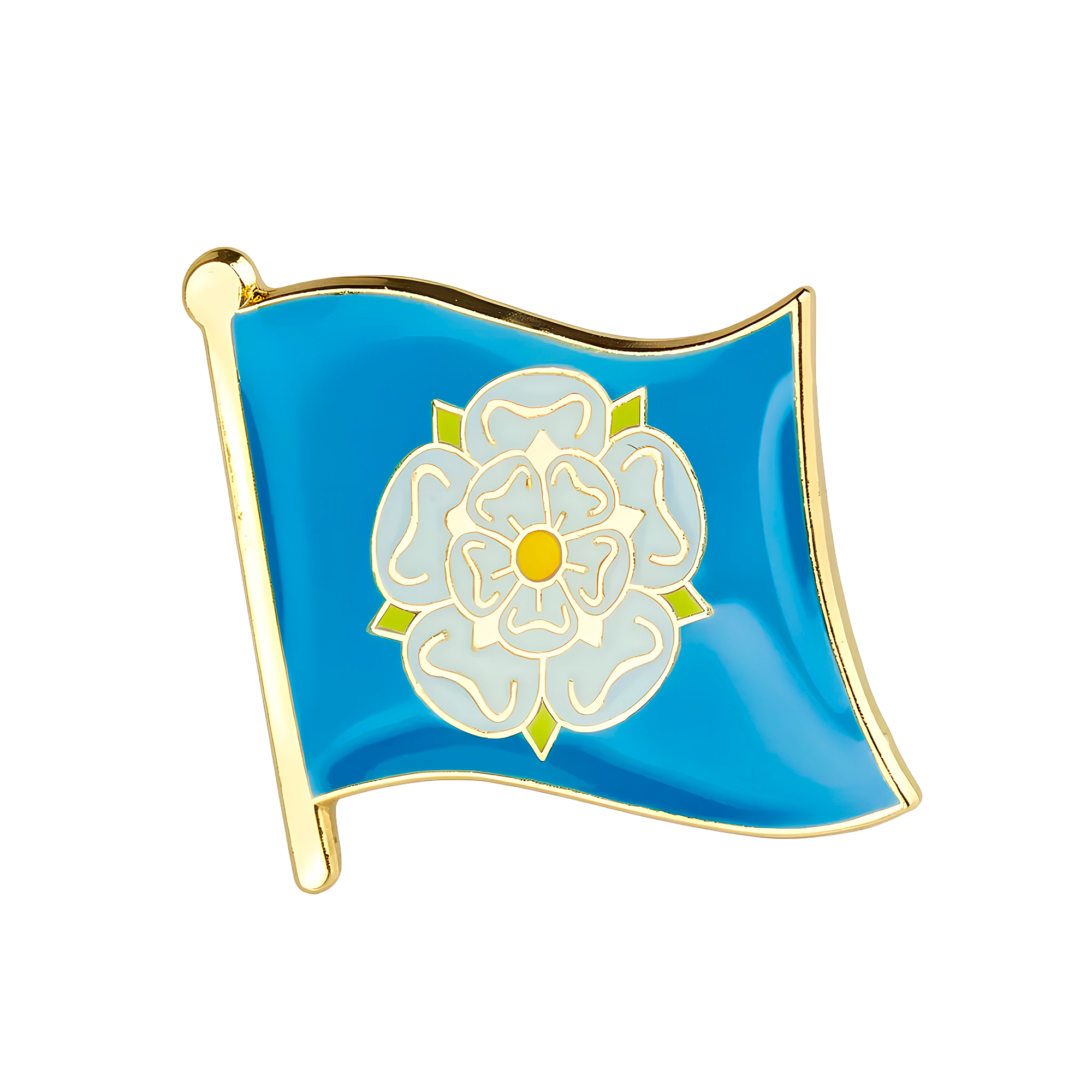 Yorkshire Rose County Flag Pin Badge Main image