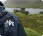 Australia & Scotland Friendship Pin Badge