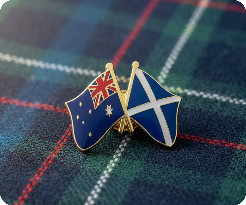 Australia & Scotland Friendship Pin Badge