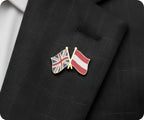 United Kingdom & Austria Friendship Pin Badge
