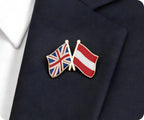 United Kingdom & Austria Friendship Pin Badge