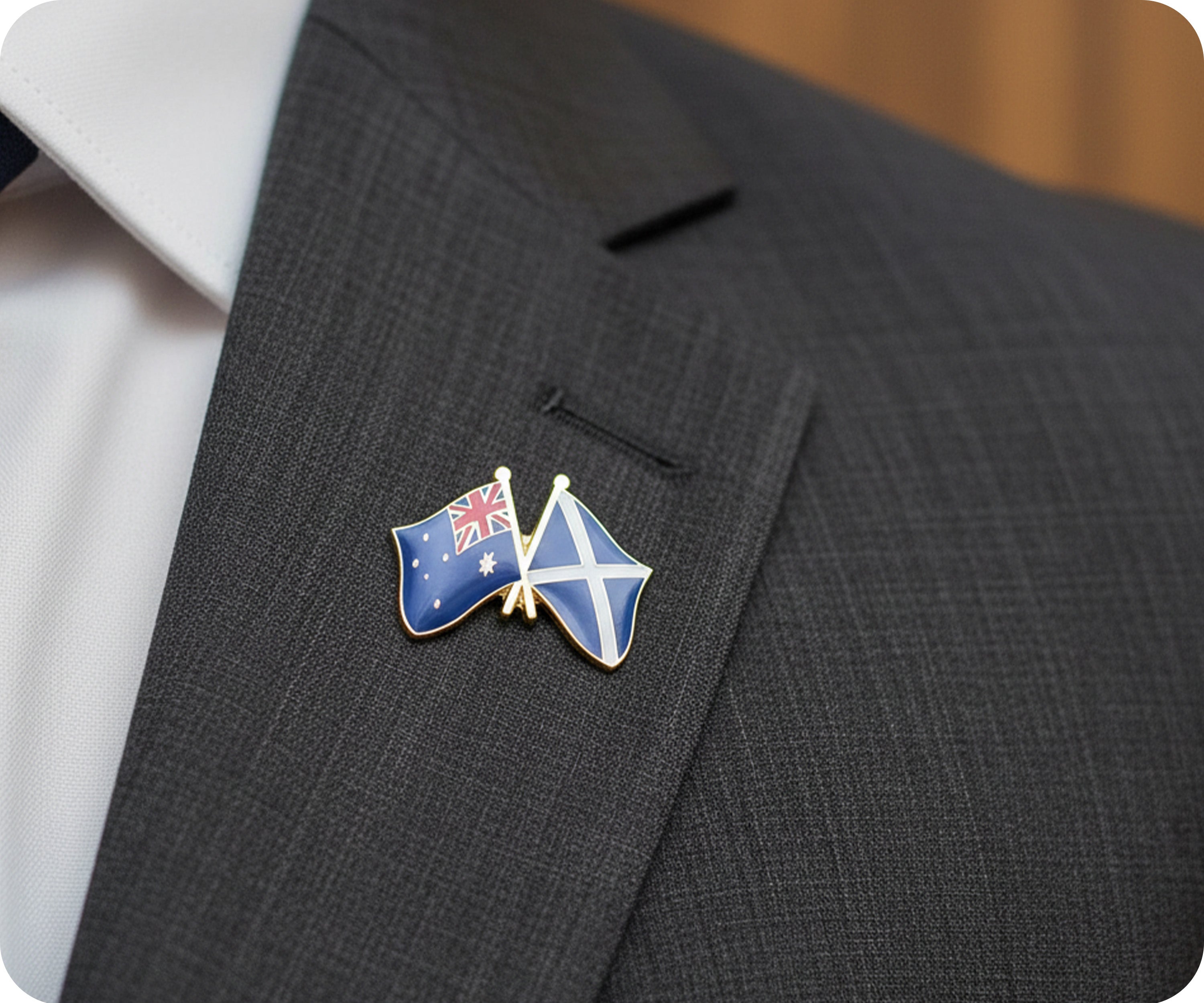 Australia & Scotland Friendship Pin Badge