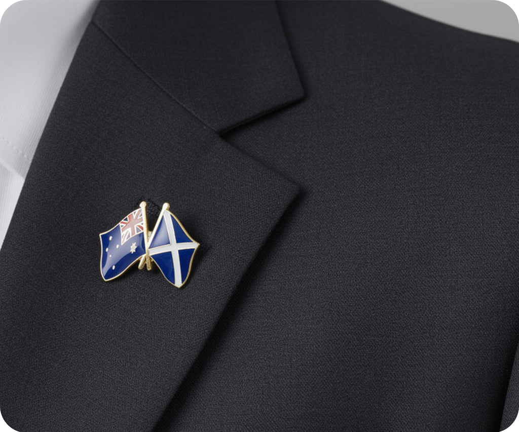Australia & Scotland Friendship Pin Badge