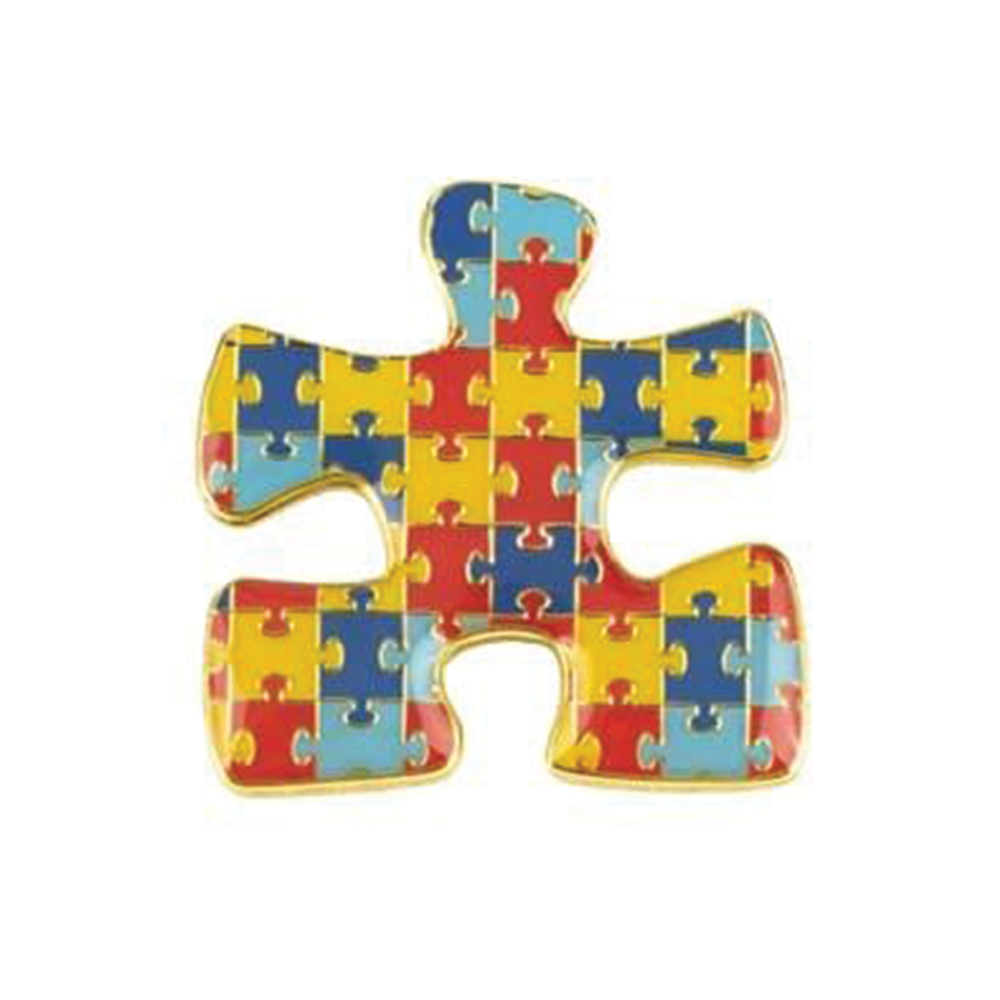 Autism Awareness Pin Badge Main image