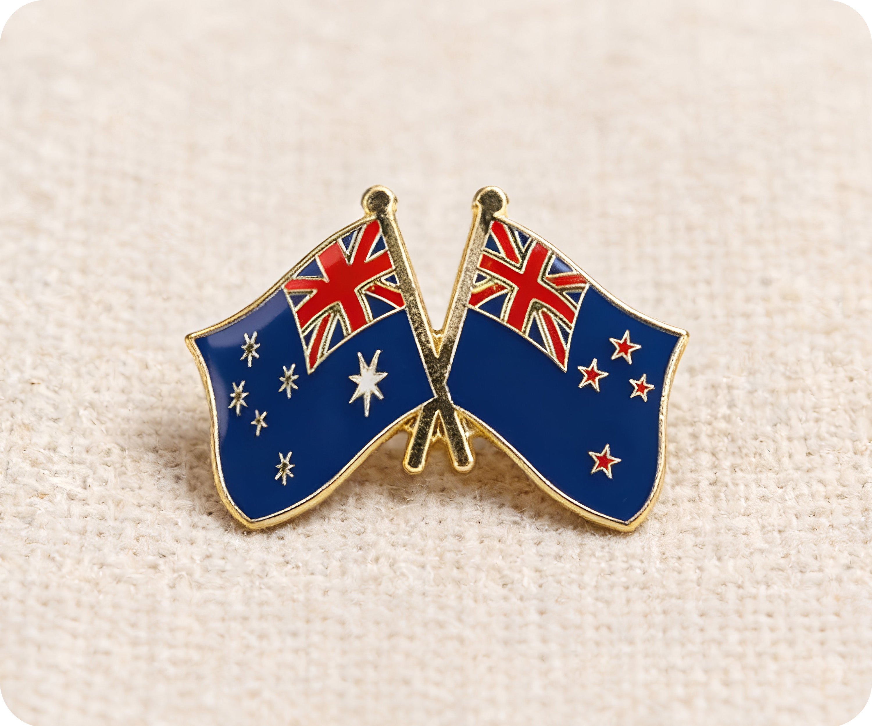 Australia & New Zealand Friendship Pin Badge
