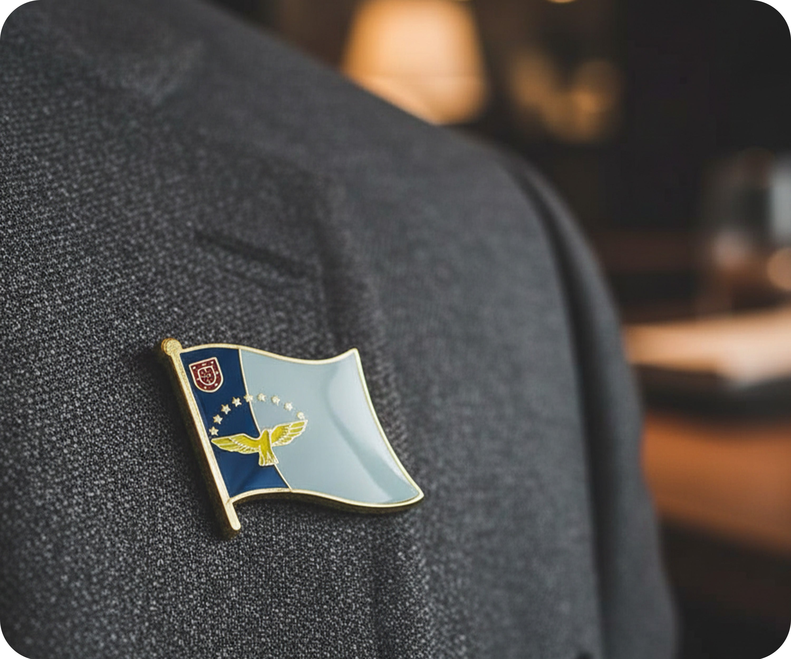 Azores Flag Pin Badge