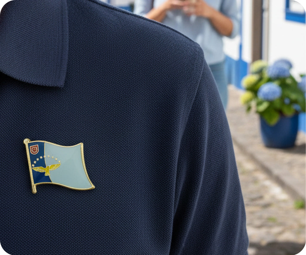 Azores Flag Pin Badge