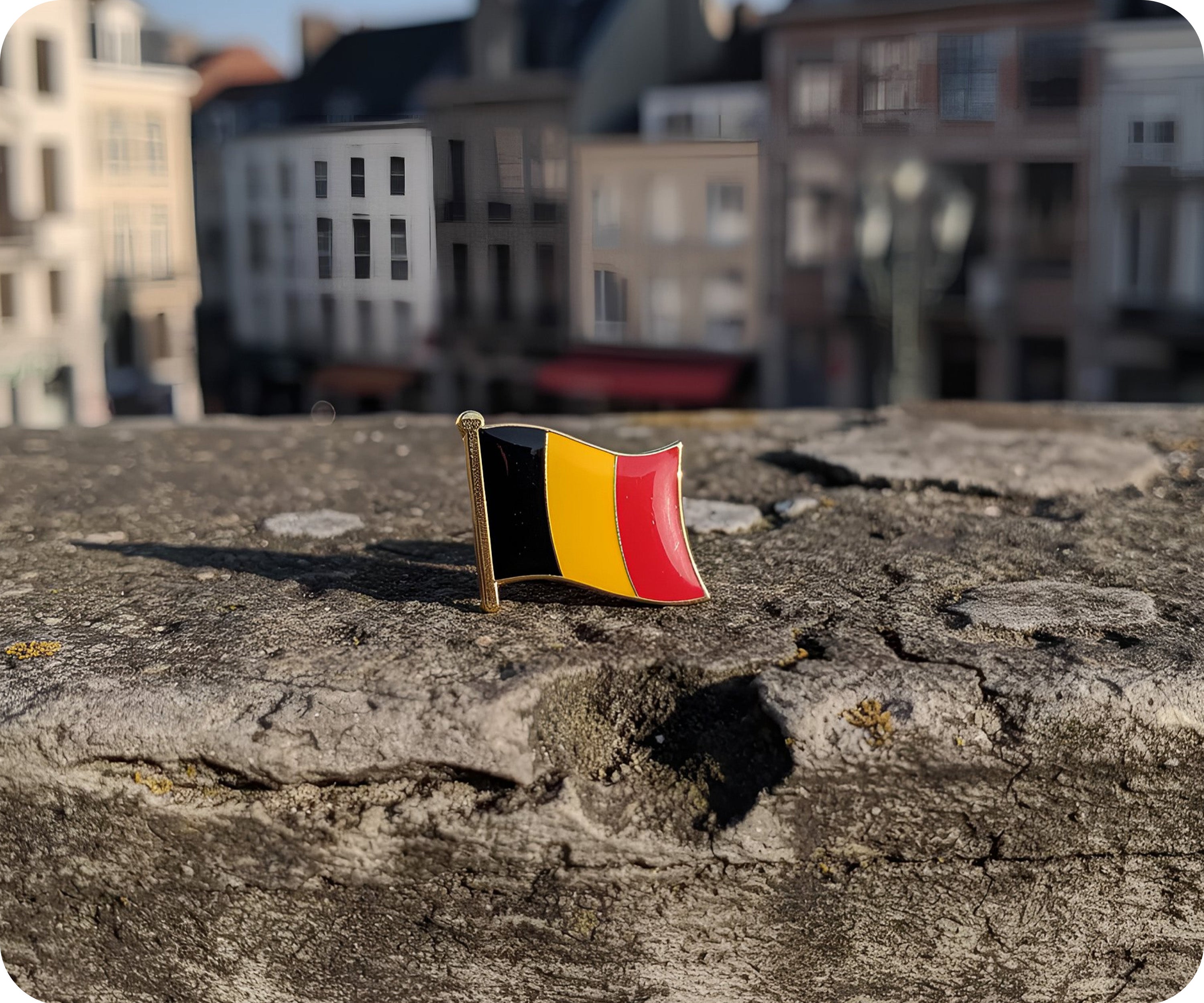 Belgium Flag Pin Badge Secondary image