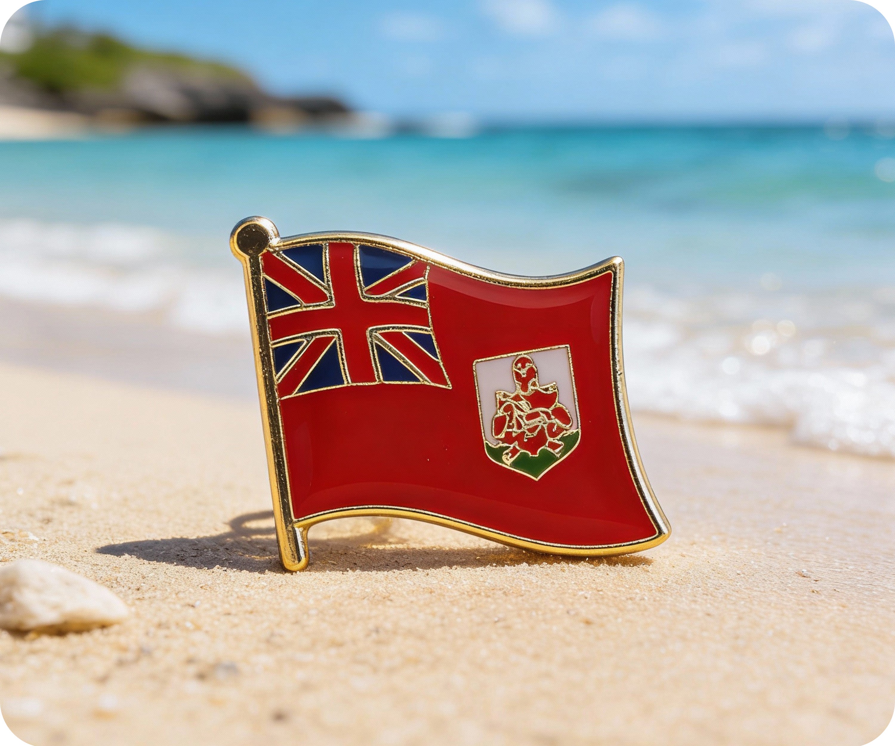 Bermuda Flag Pin Badge Secondary image