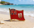 Bermuda Flag Pin Badge