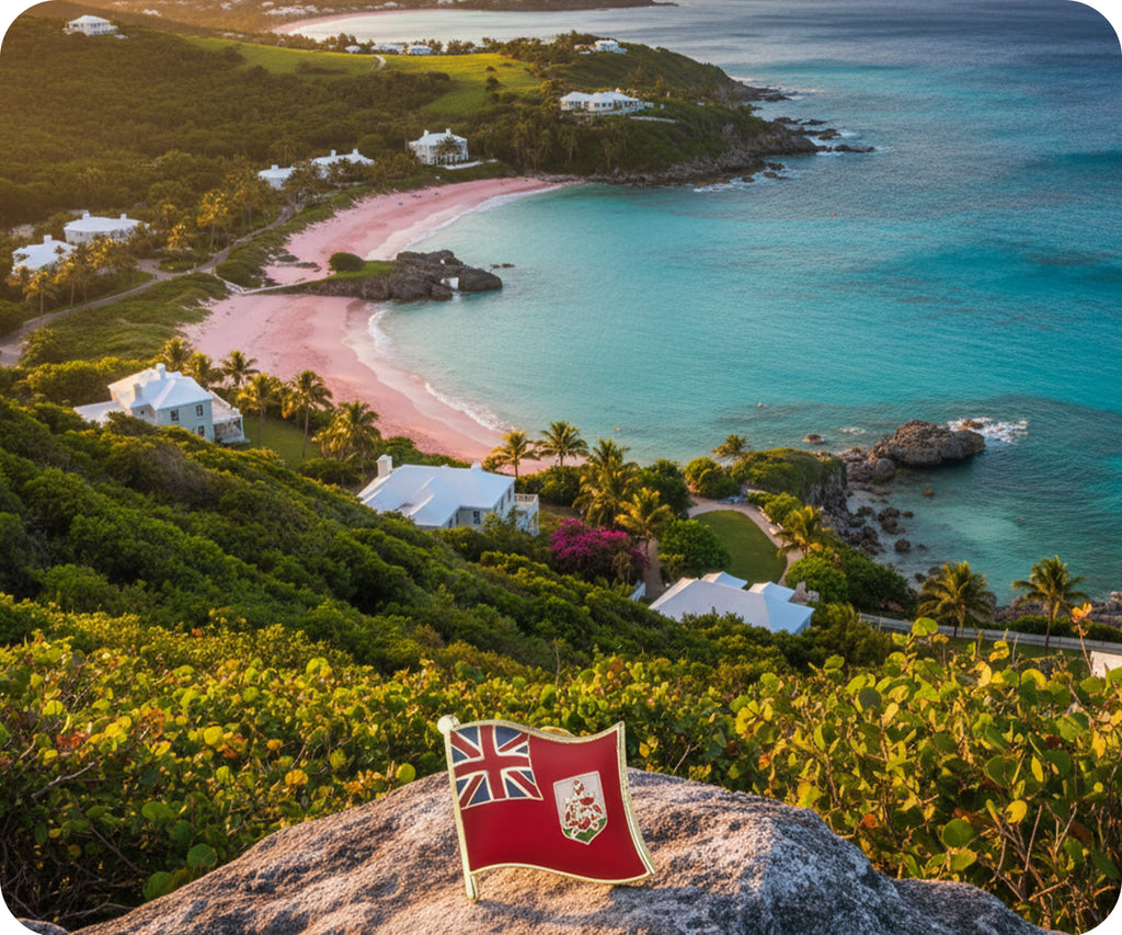 Bermuda Flag Pin Badge