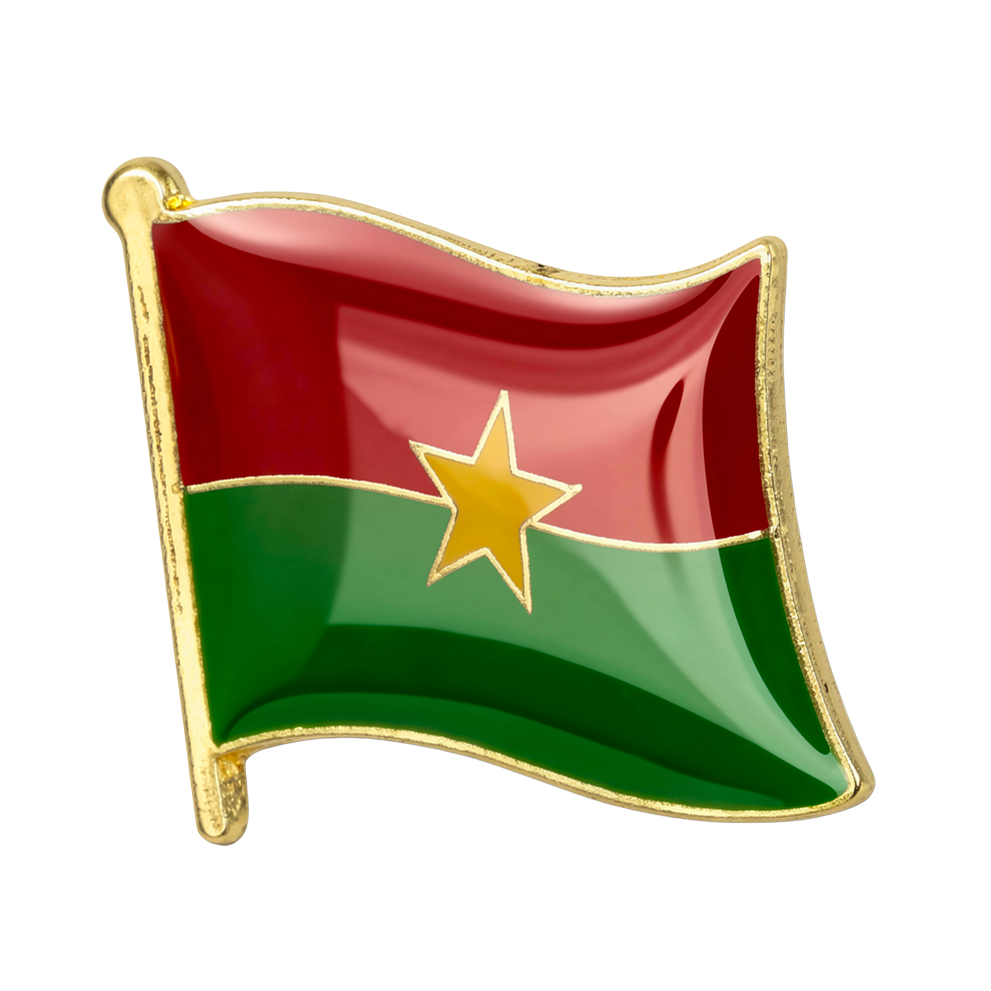 Burkina Faso Flag Pin Badge Main image