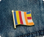 Buddhism Flag Pin
