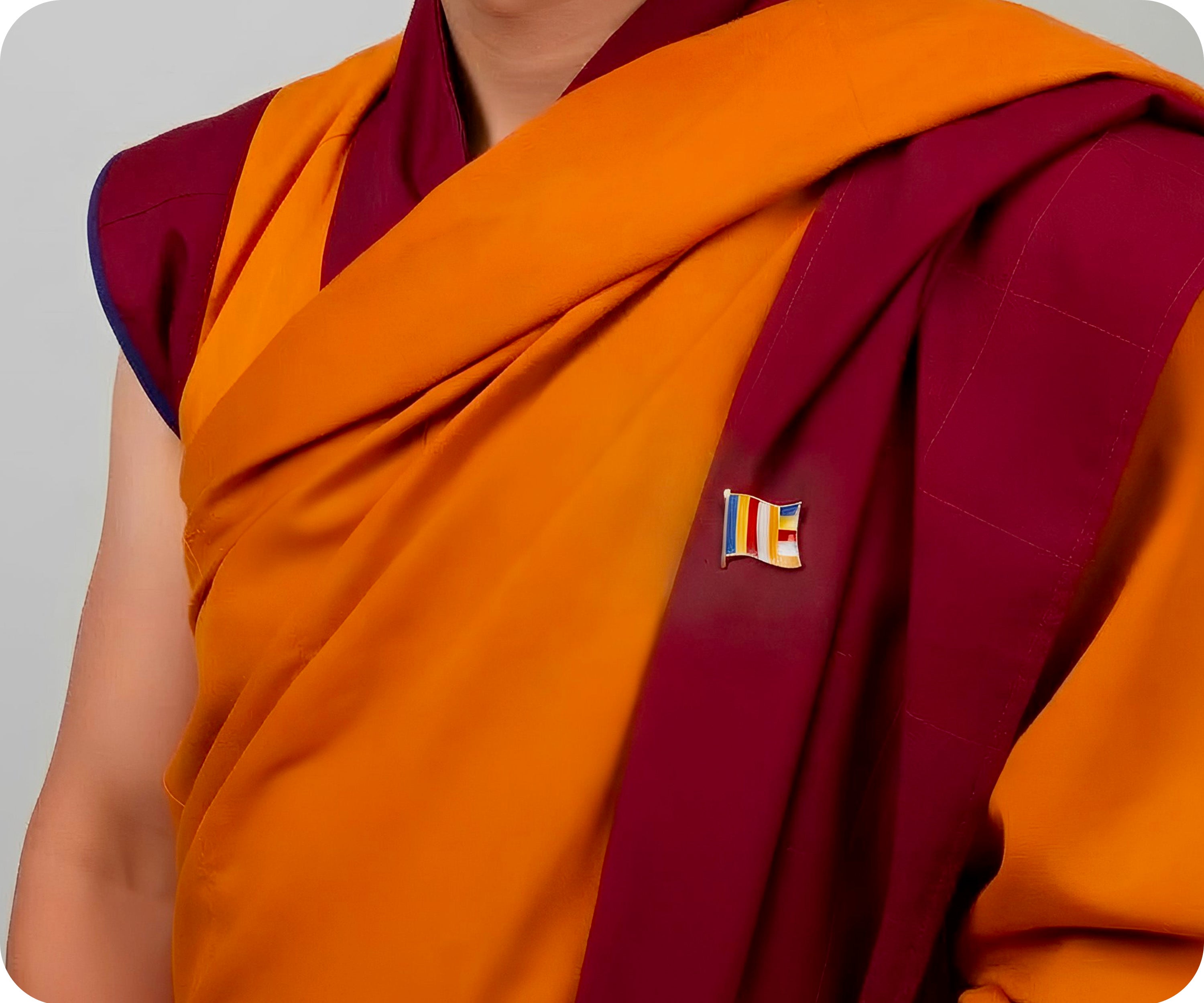 Buddhism Flag Pin