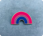 Bisexual Rainbow Flag Pin Badge