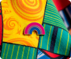 Bisexual Rainbow Flag Pin Badge