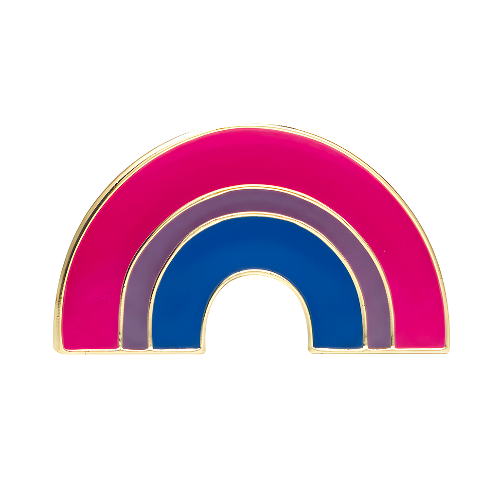 Bisexual Rainbow Flag Pin Badge