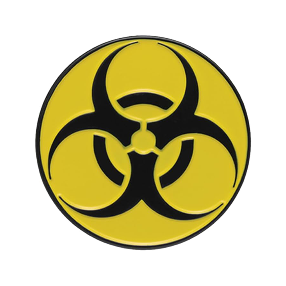 Biohazard Symbol Pin Badge Main image