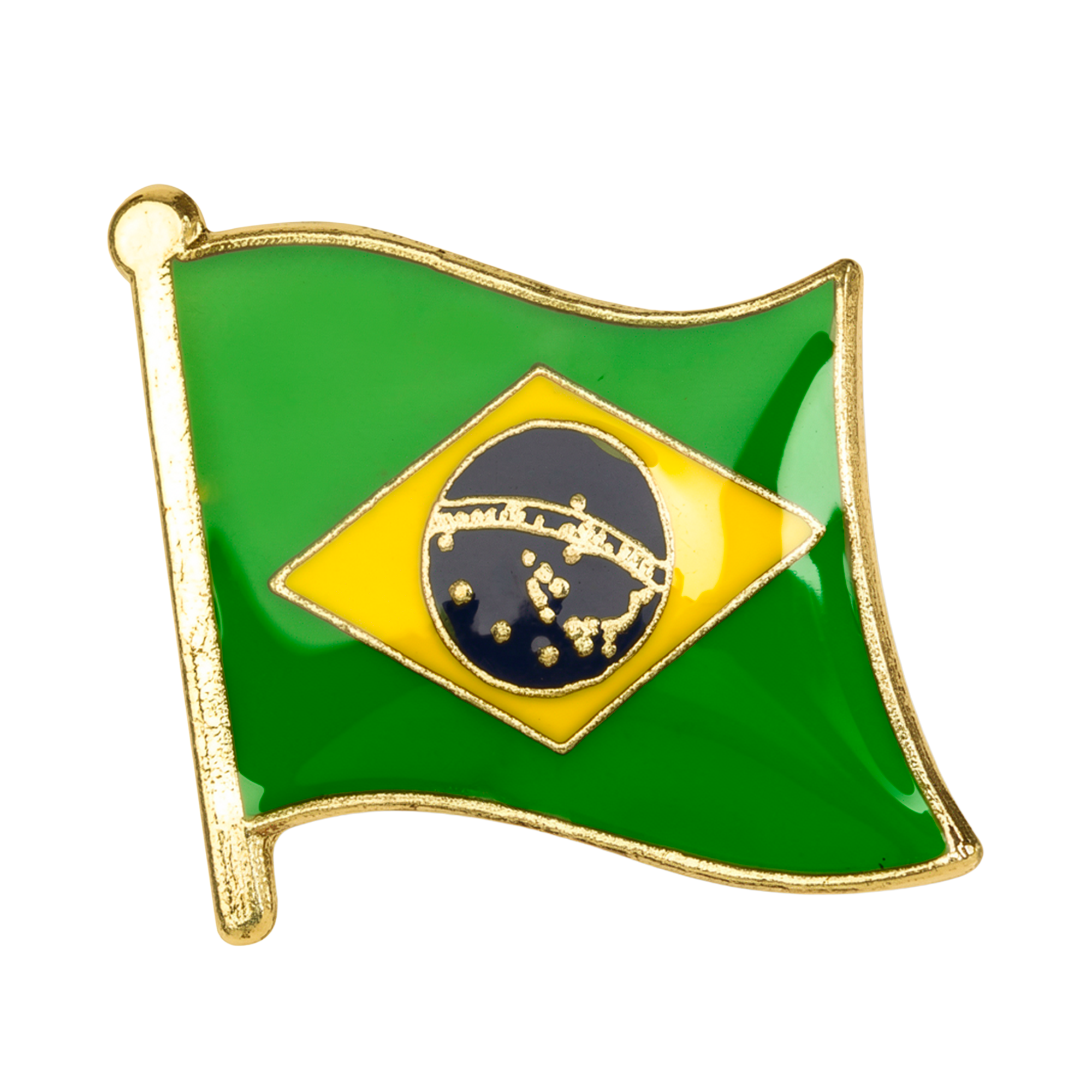 Brazil Flag Pin Badge Main image