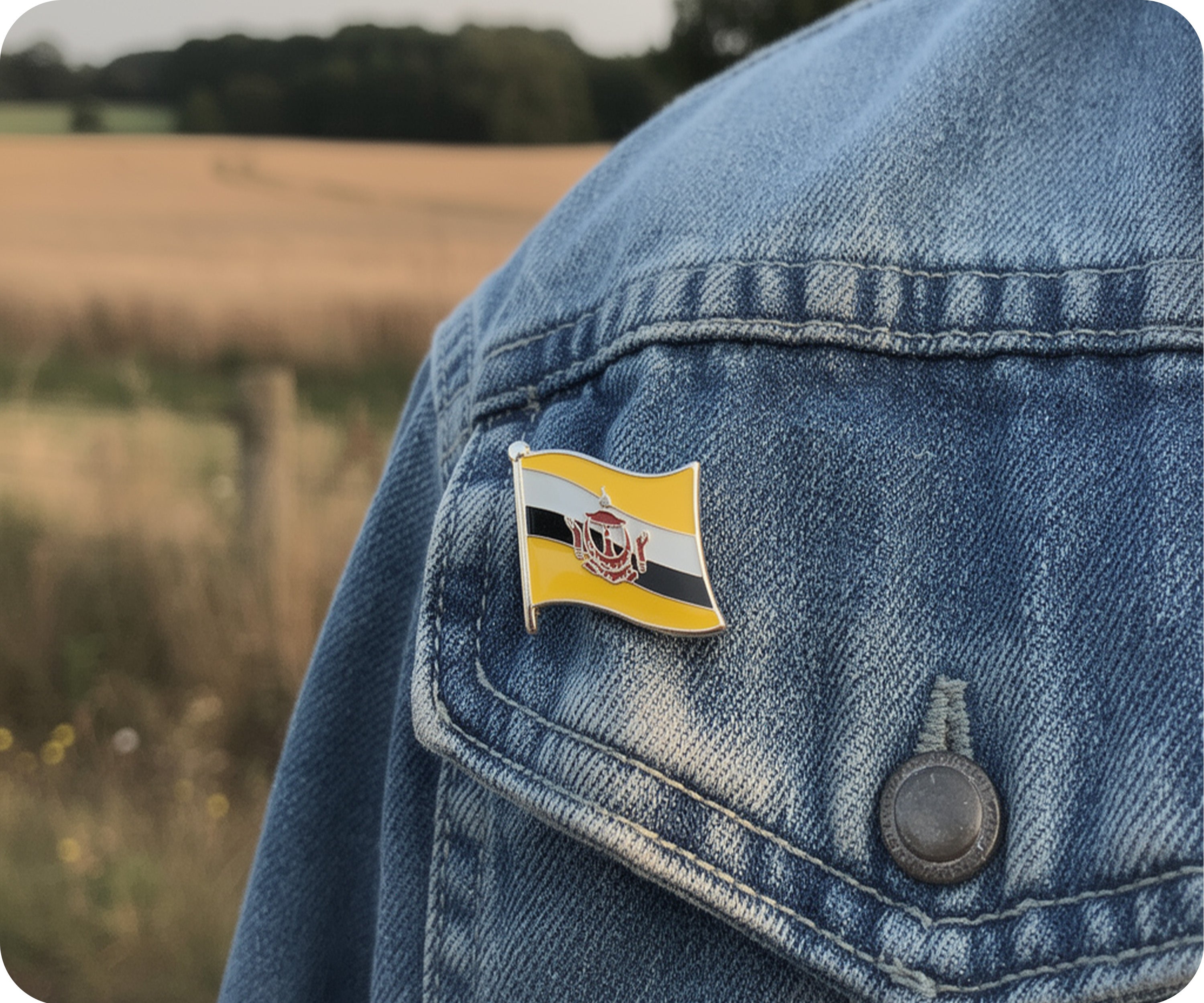 Brunei Flag Pin Badge Secondary image