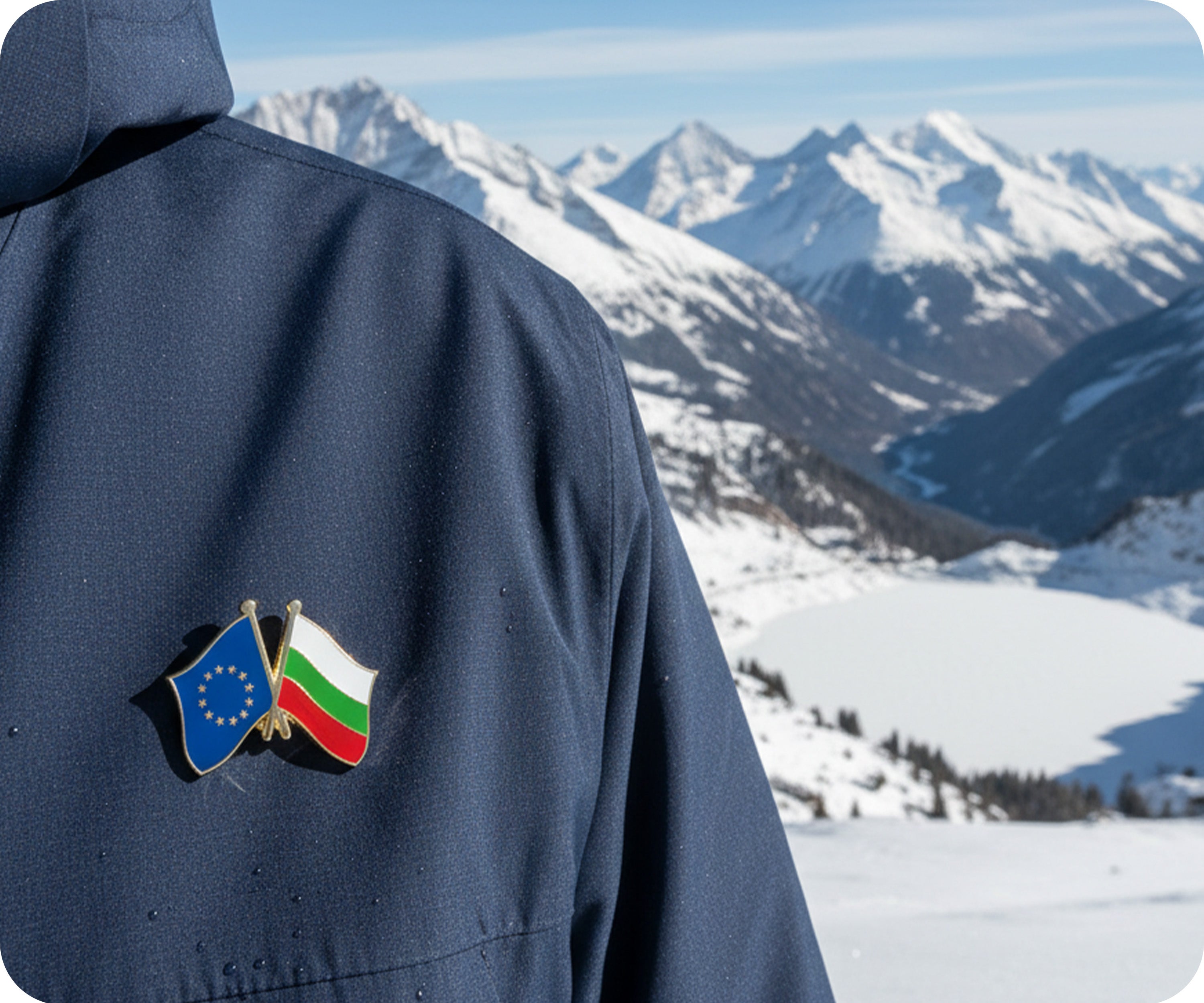 European Union & Bulgaria Friendship Pin Badge