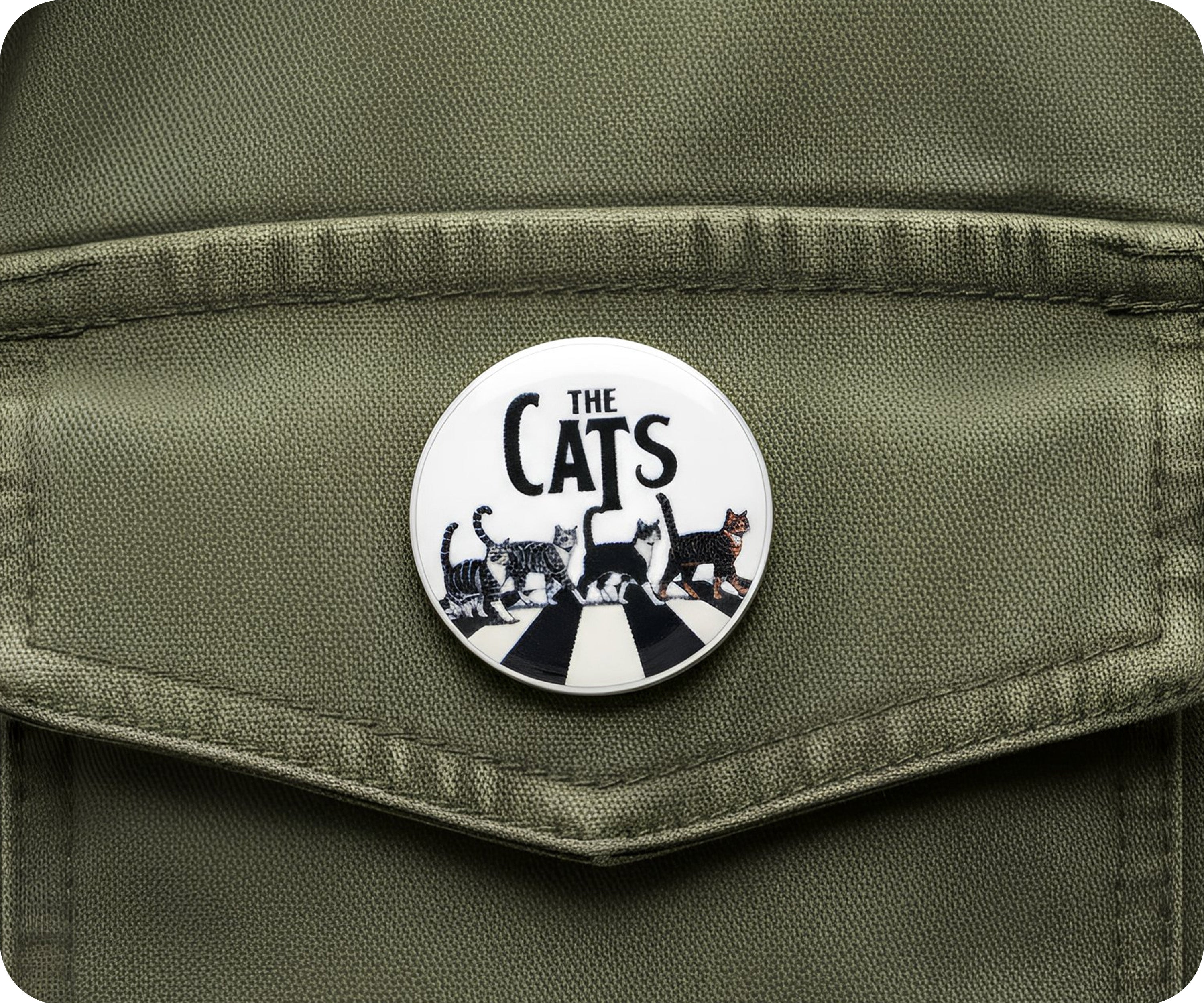 The Cats Music Crossing London Pin Badge
