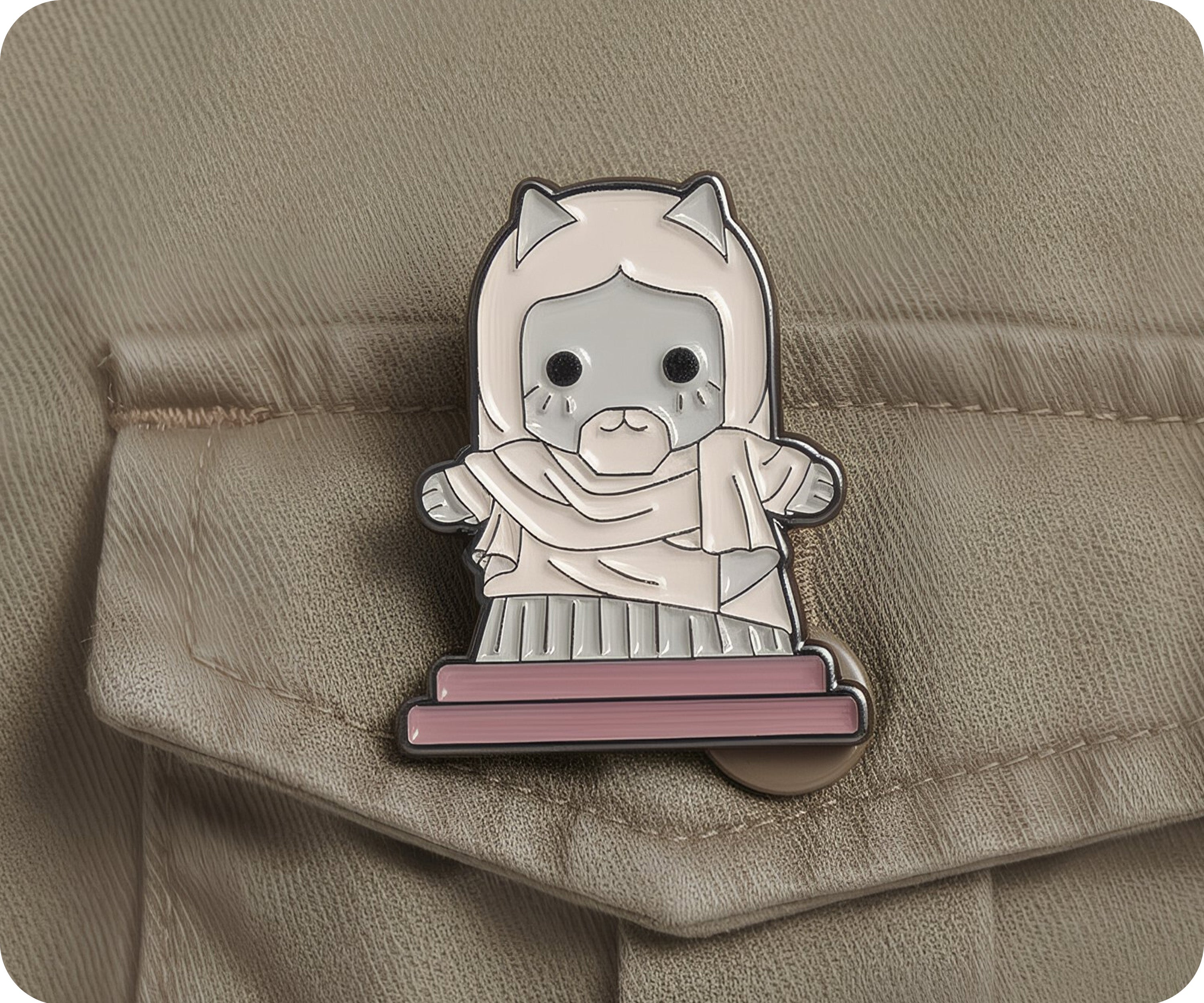 Christ the Redeemer Brazilian Cat Kitten Pin Badge