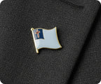 Christian Flag Pin Badge