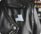 Christian Flag Pin Badge