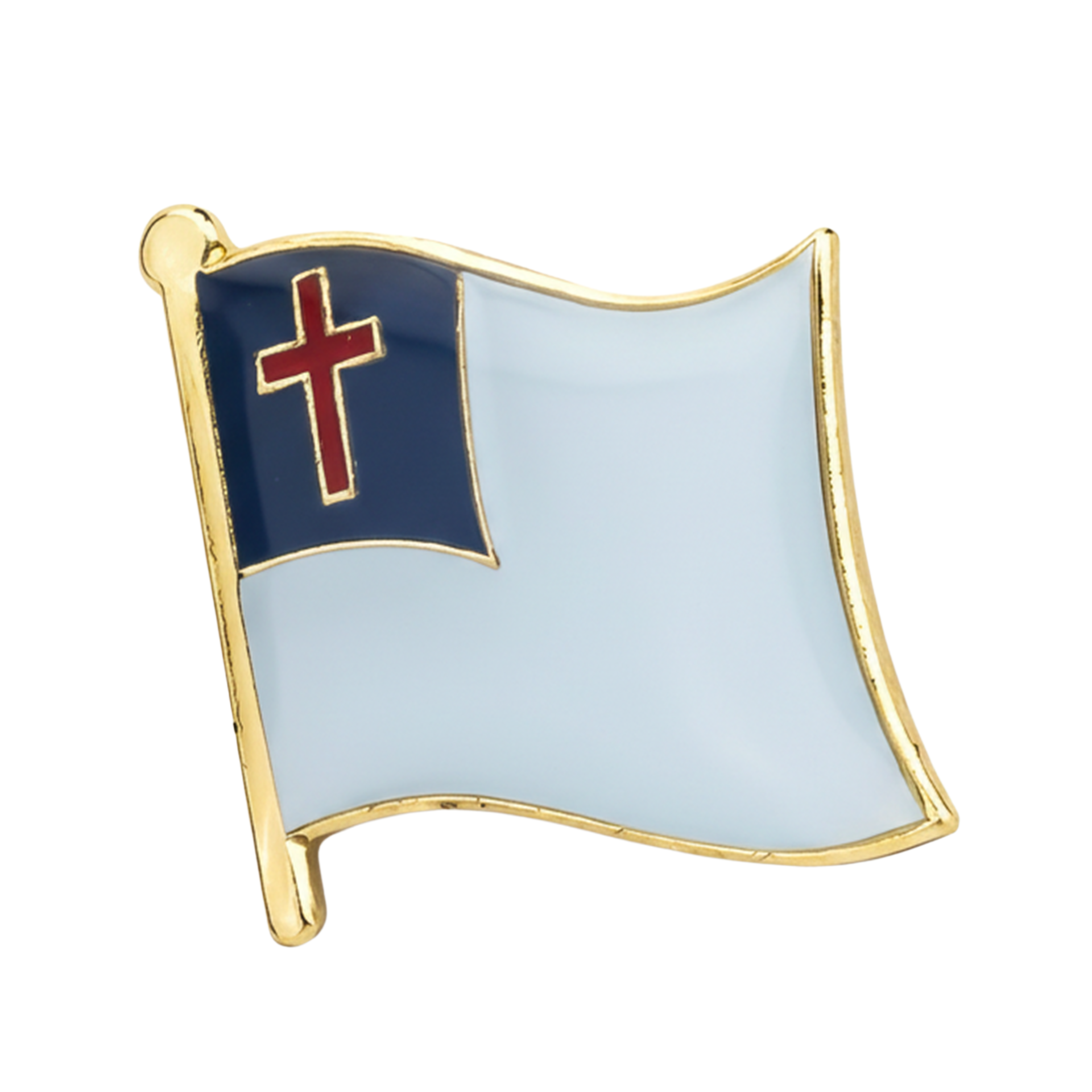 Christian Flag Pin Badge Main image