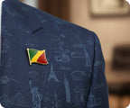 Republic Of The Congo Flag Pin Badge