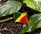 Republic Of The Congo Flag Pin Badge