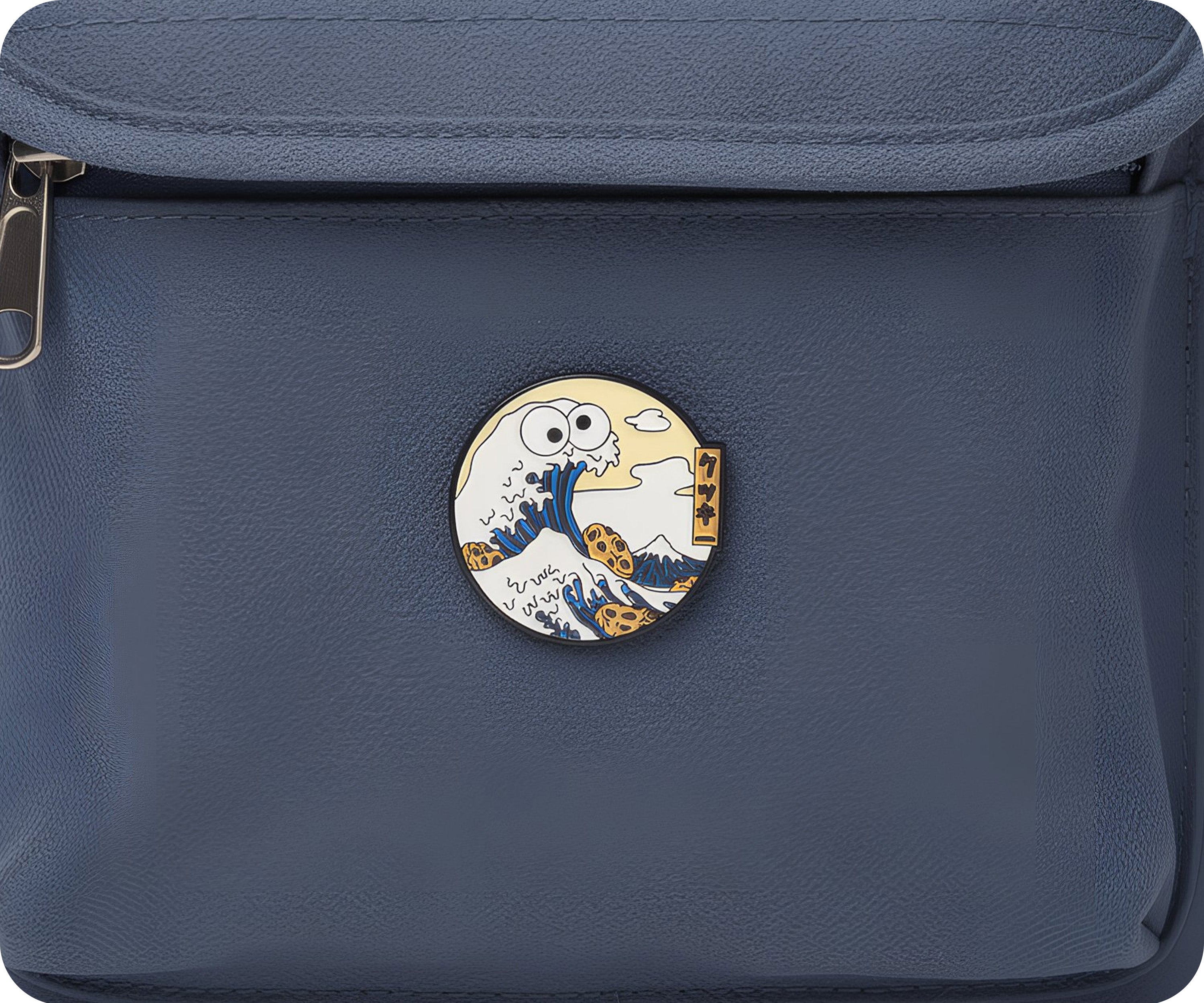 Cookie The Great Wave off Kanagawa Pin Badge
