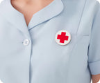 Red Cross Medical Nurse Round Pin Badge