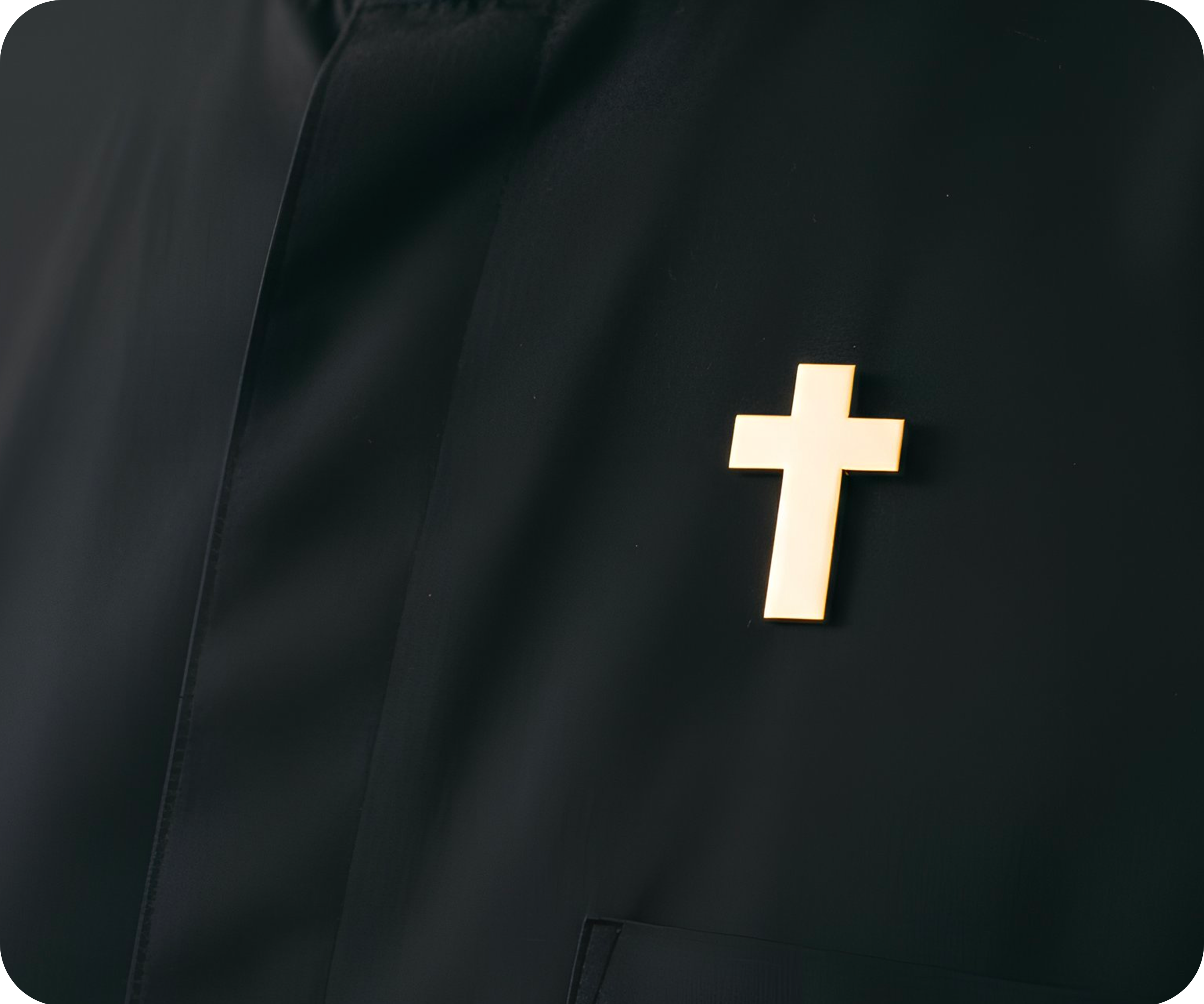 Christian Cross Pin Badge