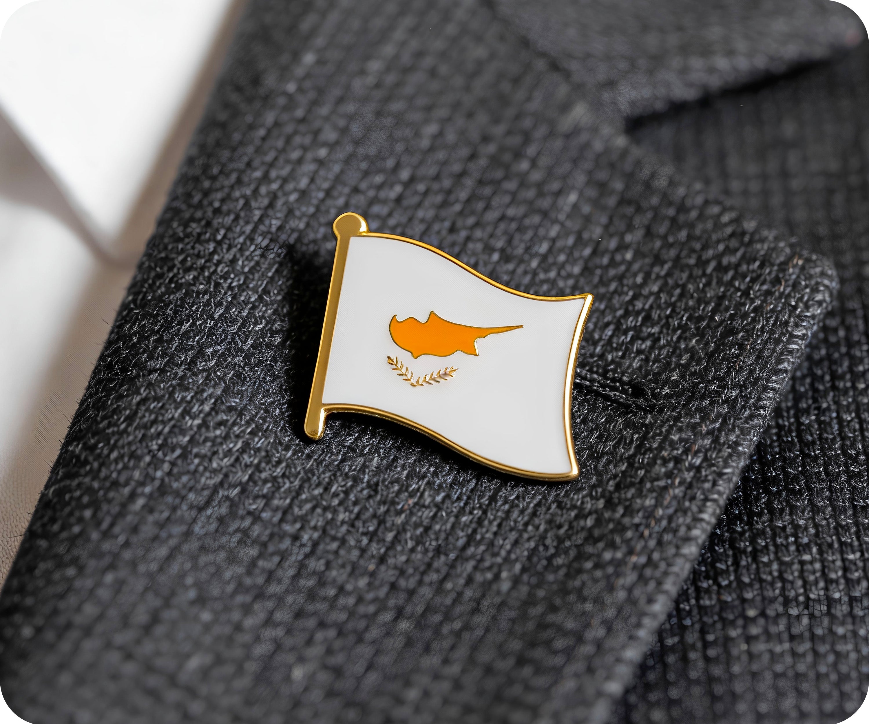 Cyprus Flag Pin Badge Secondary image