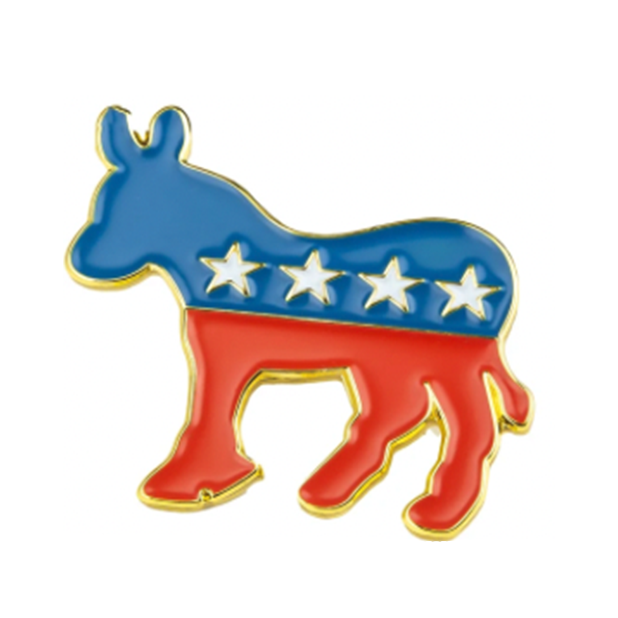 Democrat Donkey Pin Badge Main image