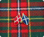 Denmark & Scotland Friendship Pin Badge