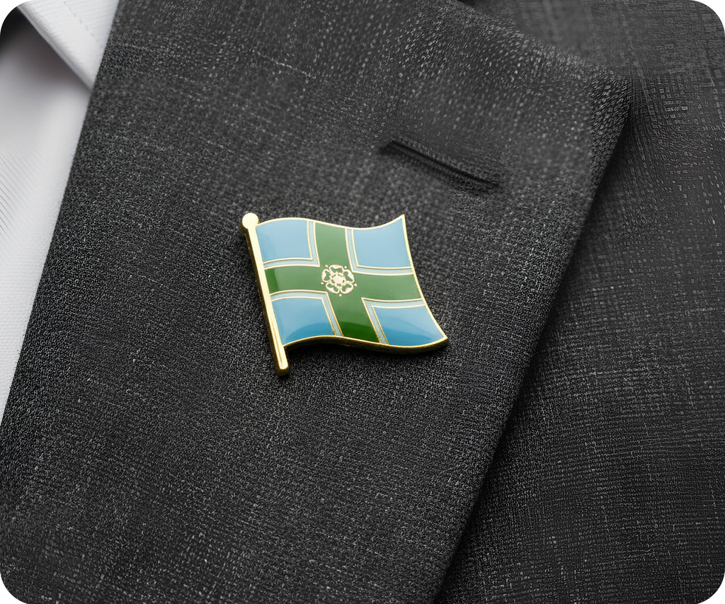 Derbyshire Regional English County Flag Pin Badge