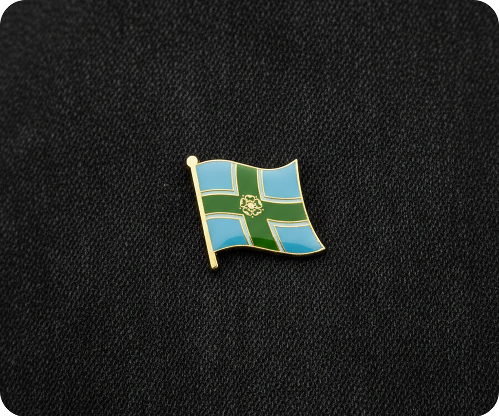 Derbyshire Regional English County Flag Pin Badge