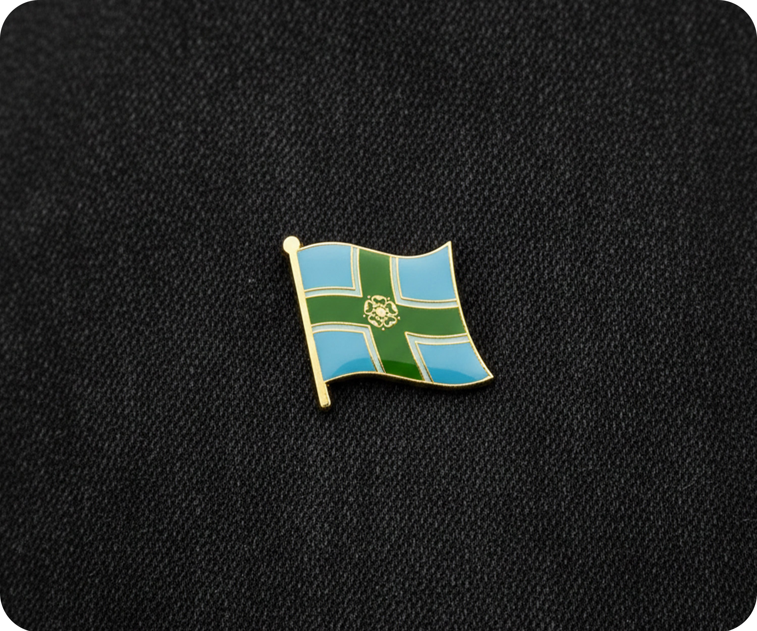Derbyshire Regional English County Flag Pin Badge